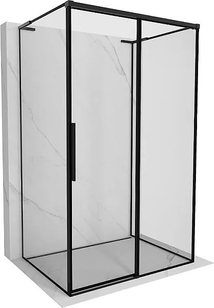 Mexen Rox-3S L kabina prysznicowa 3-ścienna rozsuwana prawa 100 x 95 cm, czarna ramka, czarna - 8C2L-100-095-70-70-3S-P