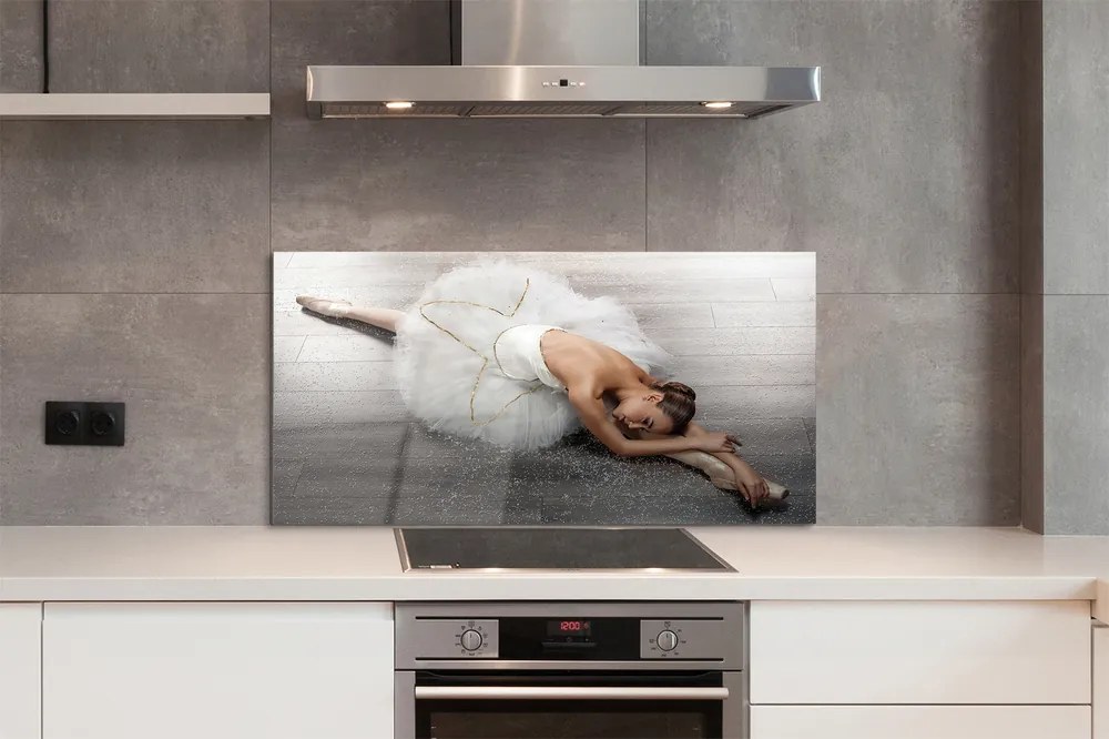 Panel szklany do Kuchni Baletnica w Białej Sukni