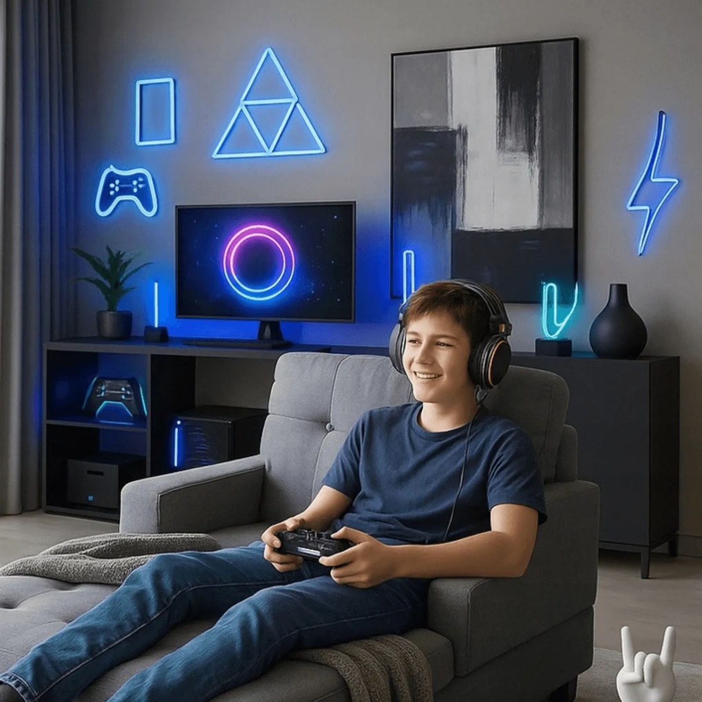 Fotel Wypoczynkowy Sofa NEO Szary Tapicerowany Nowoczesny