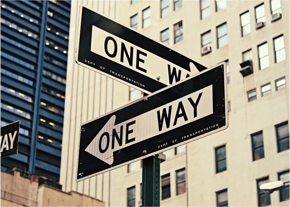 Obraz na szkle - New York ONE WAY (70x50 cm)