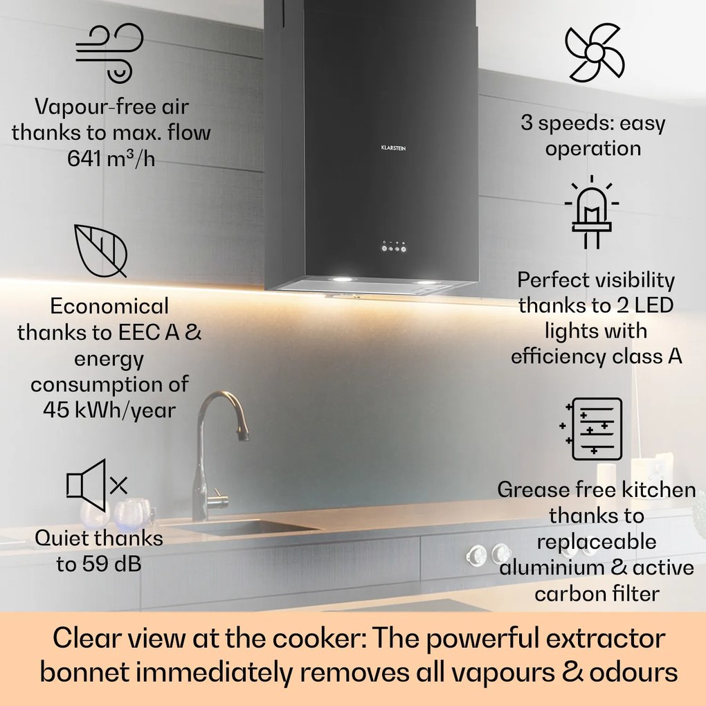 Klarstein Structura Okap wyspowy