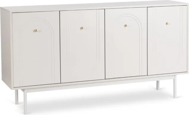 Komoda do Salonu MARLEN 155 cm Kaszmir Czterodrzwiowa Nowoczesna