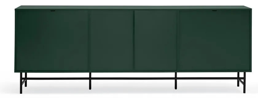 Czarno-zielona komoda Teulat Punto, szer. 212 cm