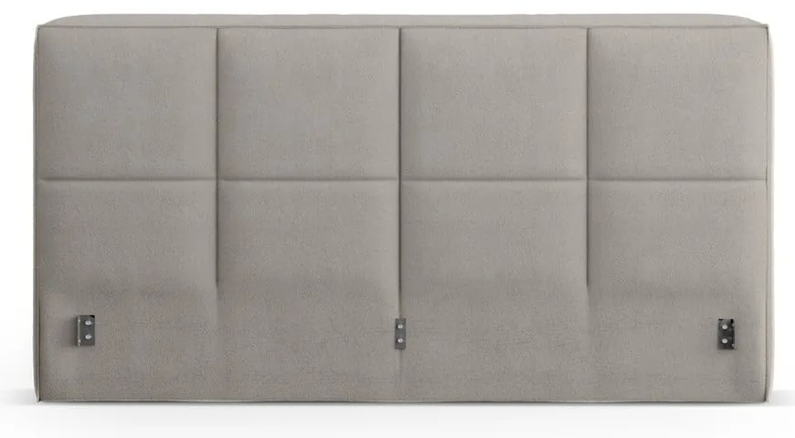 Jasnoszary tapicerowany zagłówek 210,5x100 cm Darren – Micadoni