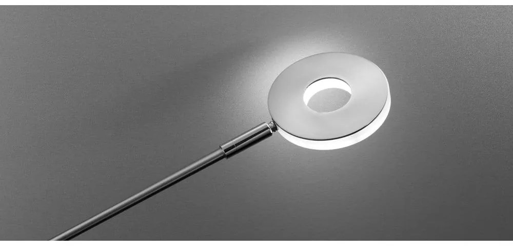 Metalowa lampa stołowa LED ze ściemniaczem w kolorze srebra (wysokość 60 cm) Dent – Fischer & Honsel