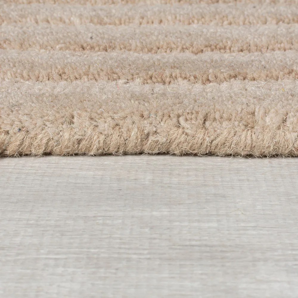 Beżowy wełniany dywan tkany ręcznie 120x170 cm Zen Rectangles – Flair Rugs