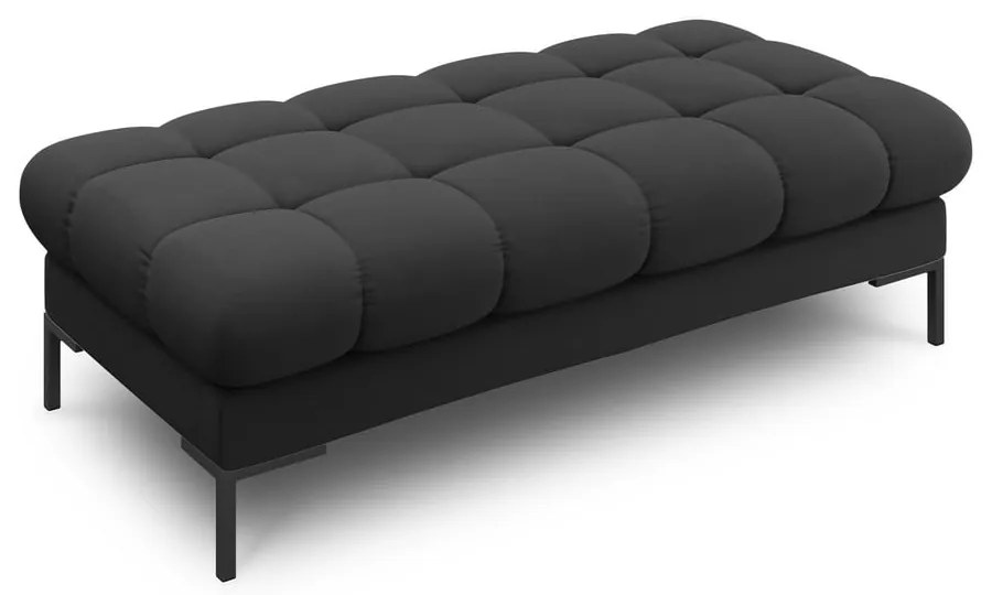 Ciemnoszara tapicerowana ławka Bali – Cosmopolitan Design