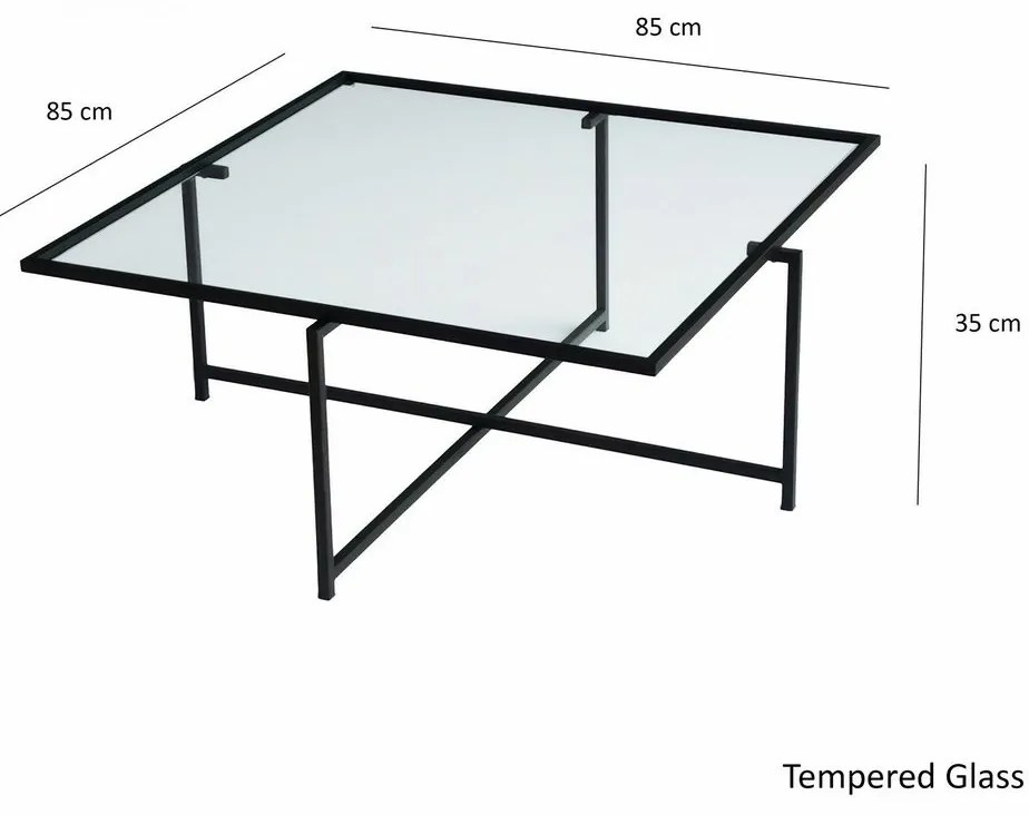 Stolik konferencyjny Sun Black