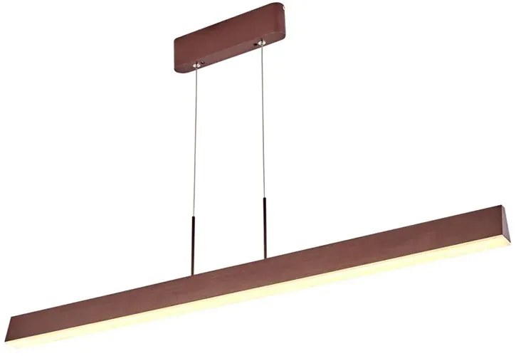 Brązowa wisząca lampa nad wyspę - M125-Curls