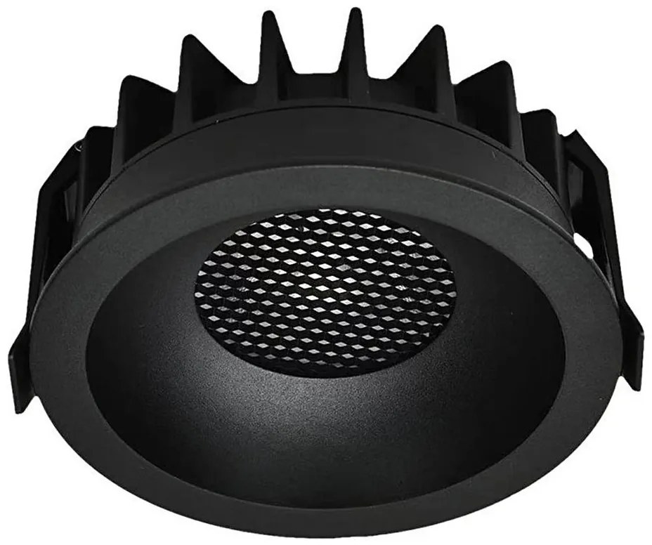 LED oprawa sufitowa 18W 230V 3000/4000/6400K Ø10,6 cm czarna