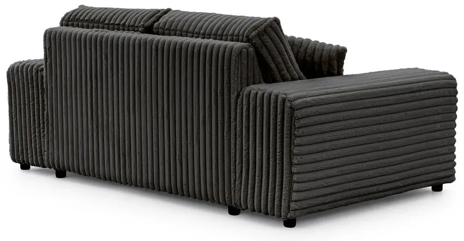 Ciemnoszara sztruksowa sofa 178 cm Justin – Ropez