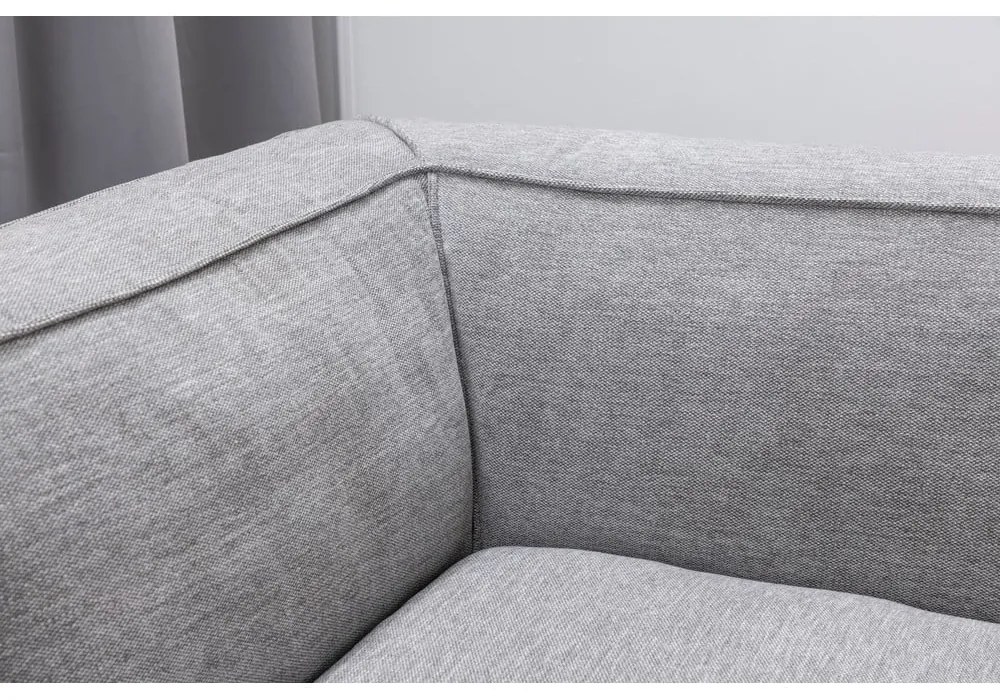 Jasnoszara sofa modułowa Bonami Selection Fairfield, 208 cm