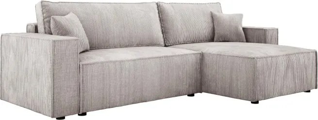 Narożnik POSO XL Prawostronny zestaw z poduszkami wolnostojący tkanina POSO 100 WERSAL