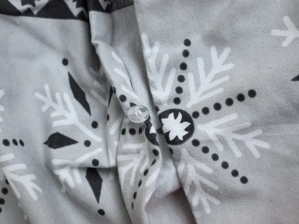 PrzytulneMieszkanie.pl PrzytulneMieszkanie.pl Flanelowa pościel SNOWY FOREST szara Rozmiar pościeli: 70 x 90 cm | 140 x 220 cm