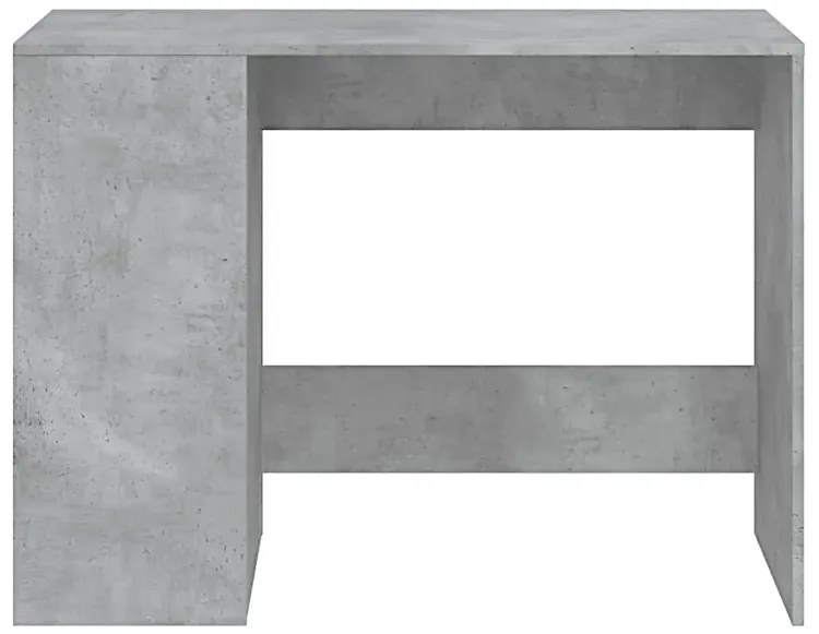 Szare biurko z regałem w kolorze beton H3-G07
