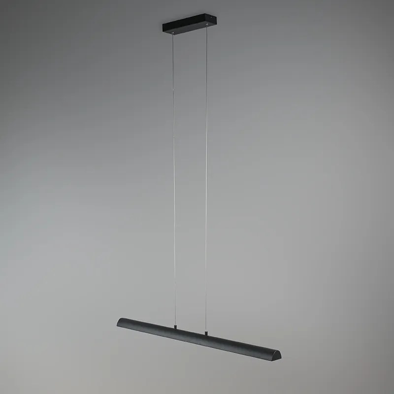 Lampa wisząca czarna ze złotym wnętrzem, w tym LED - Balo 4 Nowoczesny Oswietlenie wewnetrzne