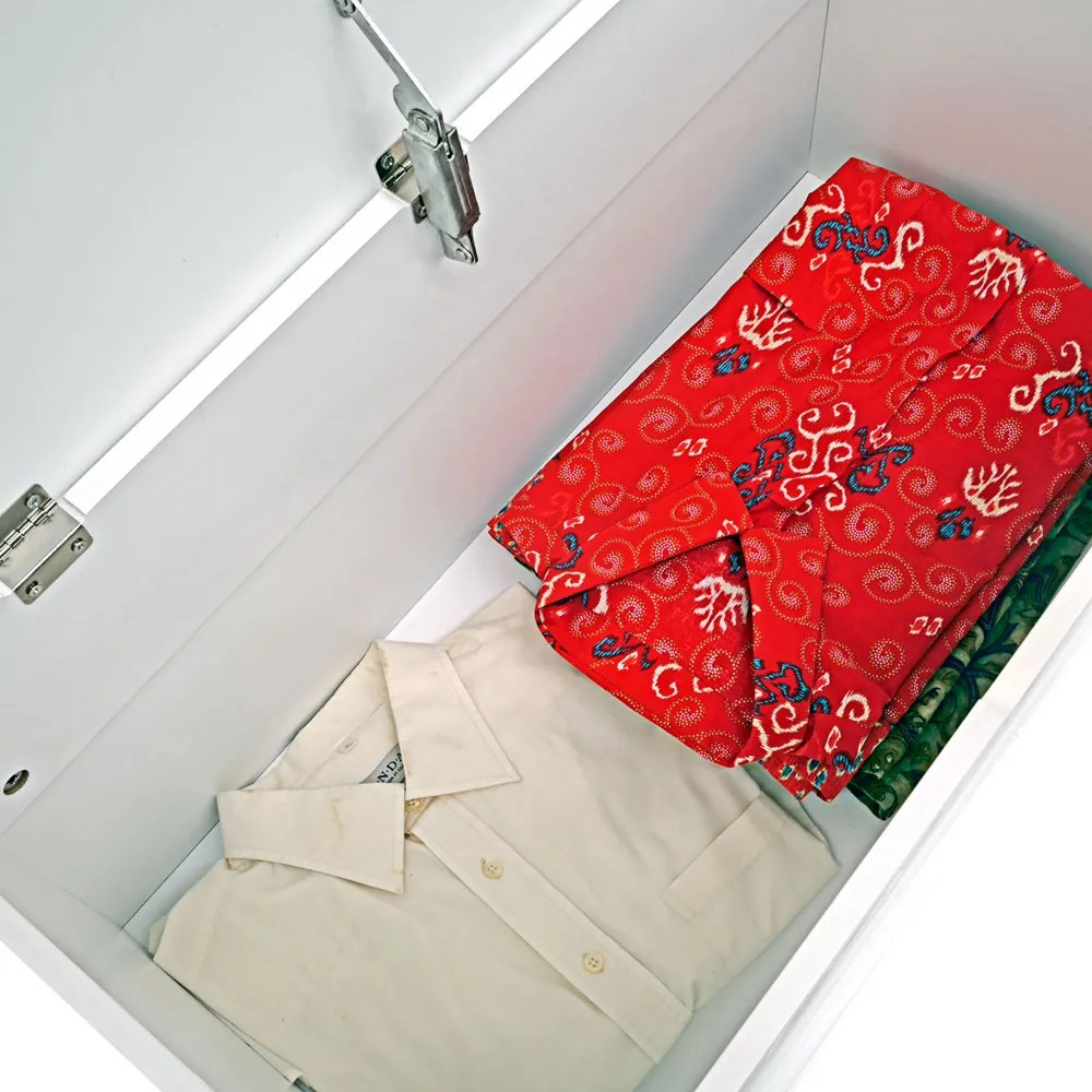 Skrzynia drewniana JERSEY, 80x40x48cm, biała Casaria