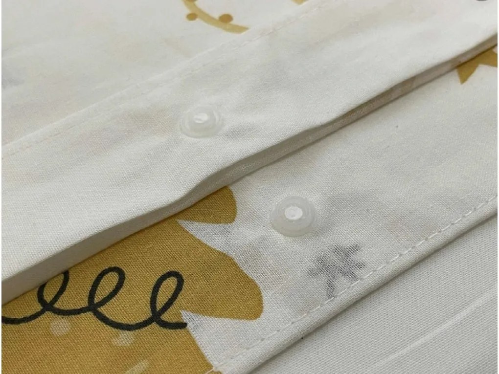 PrzytulneMieszkanie.pl PrzytulneMieszkanie.pl Bawełniana pościel FROST & GOLD biała Rozmiar pościeli: 70 x 90 cm | 140 x 200 cm