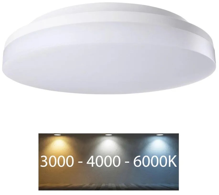 Rabalux - Plafon łazienkowy LED/24W/230V IP54 3000K/4000K/6000K