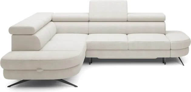 Narożnik OTIS L Lewostronny Regulowane Zagłówki wolnostojący tkanina AURORA 01 WERSAL