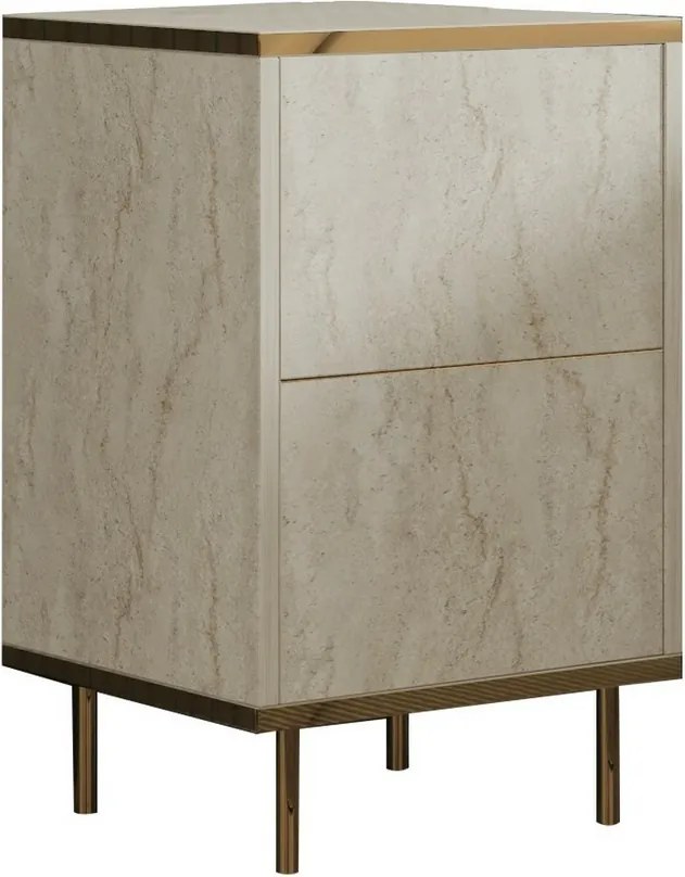 Szafka nocna Imaj Travertine and Gold