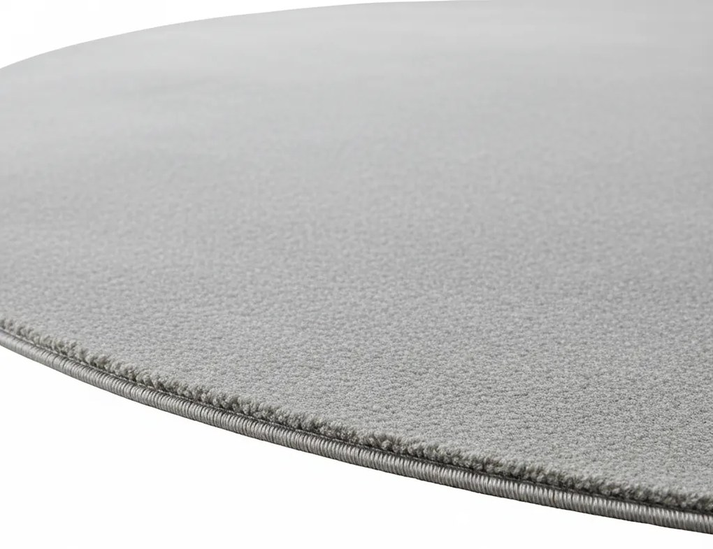 Dywan pluszowy Joy szary koło 80 cm x 80 cm