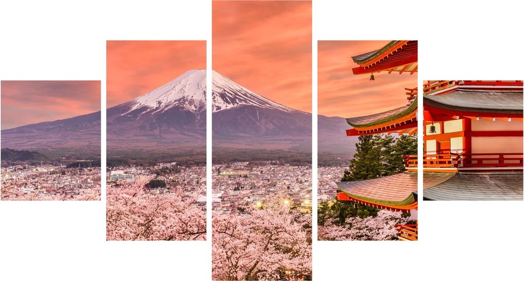 Obraz - Fujiyoshida, Japonia (125x70 cm)