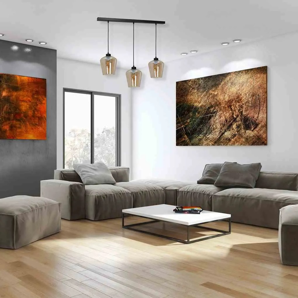 Lampa wisząca, potrójna SANTIAGO AMBER 3xE27