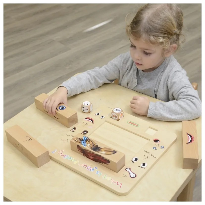 Masterkidz nauka emocji gra drewniana montessori