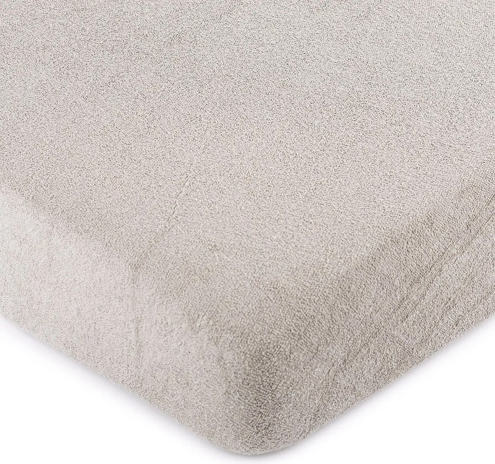 4Home prześcieradło frotte szary, 90 x 200 cm, 90 x 200 cm