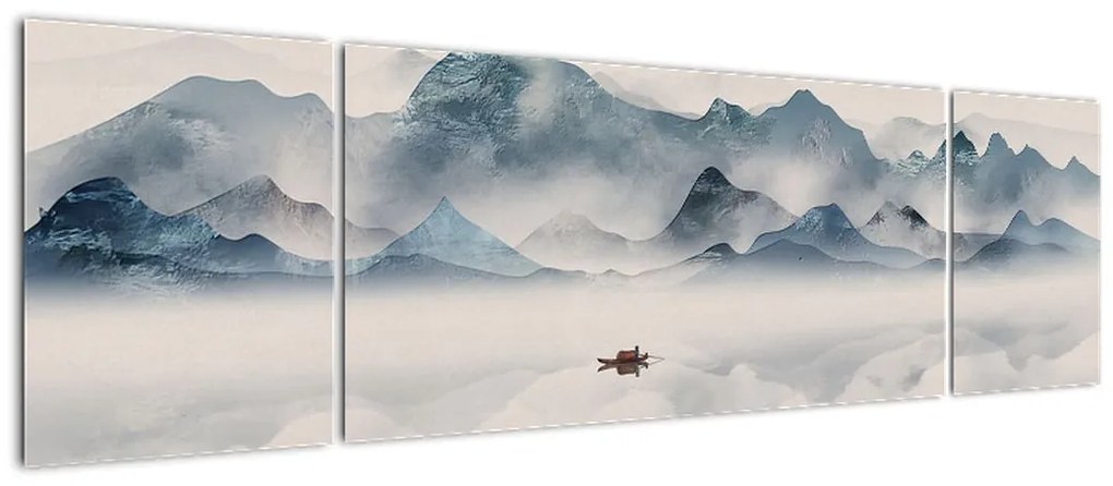 Obraz - Dolina Gór Błękitnych (170x50 cm)