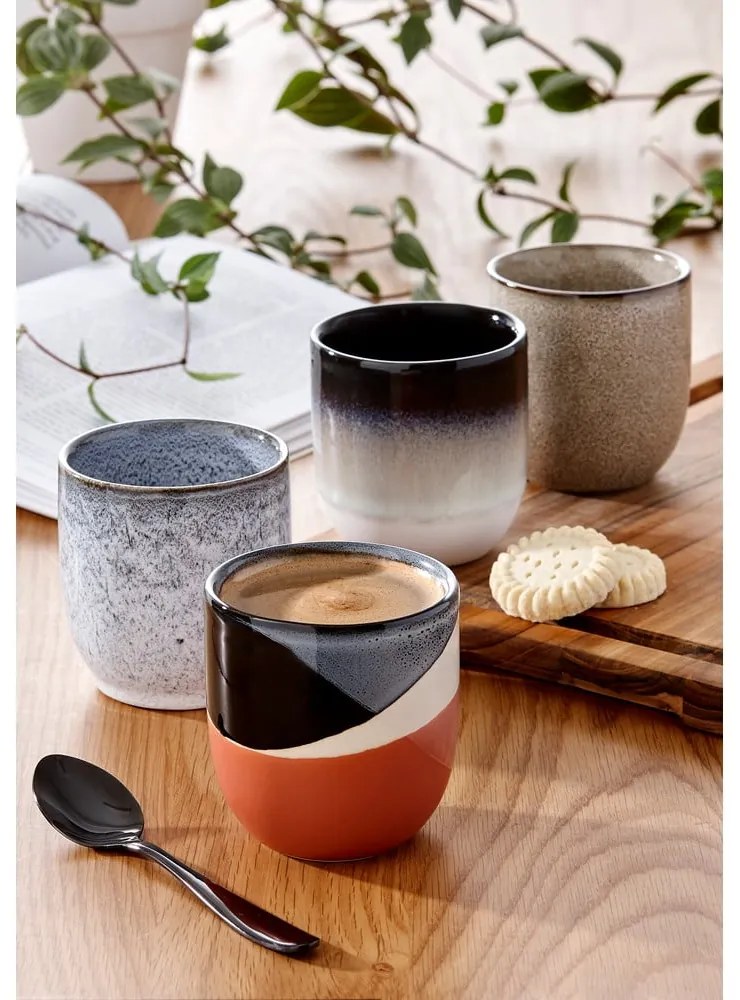 Szary kubek z kamionki Ladelle Cafe, 300 ml