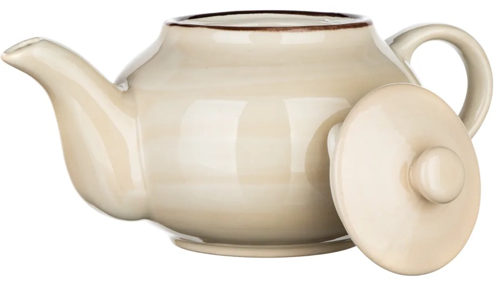 Banquet Czajnik ceramiczny Palas 0,9 l, kremowy