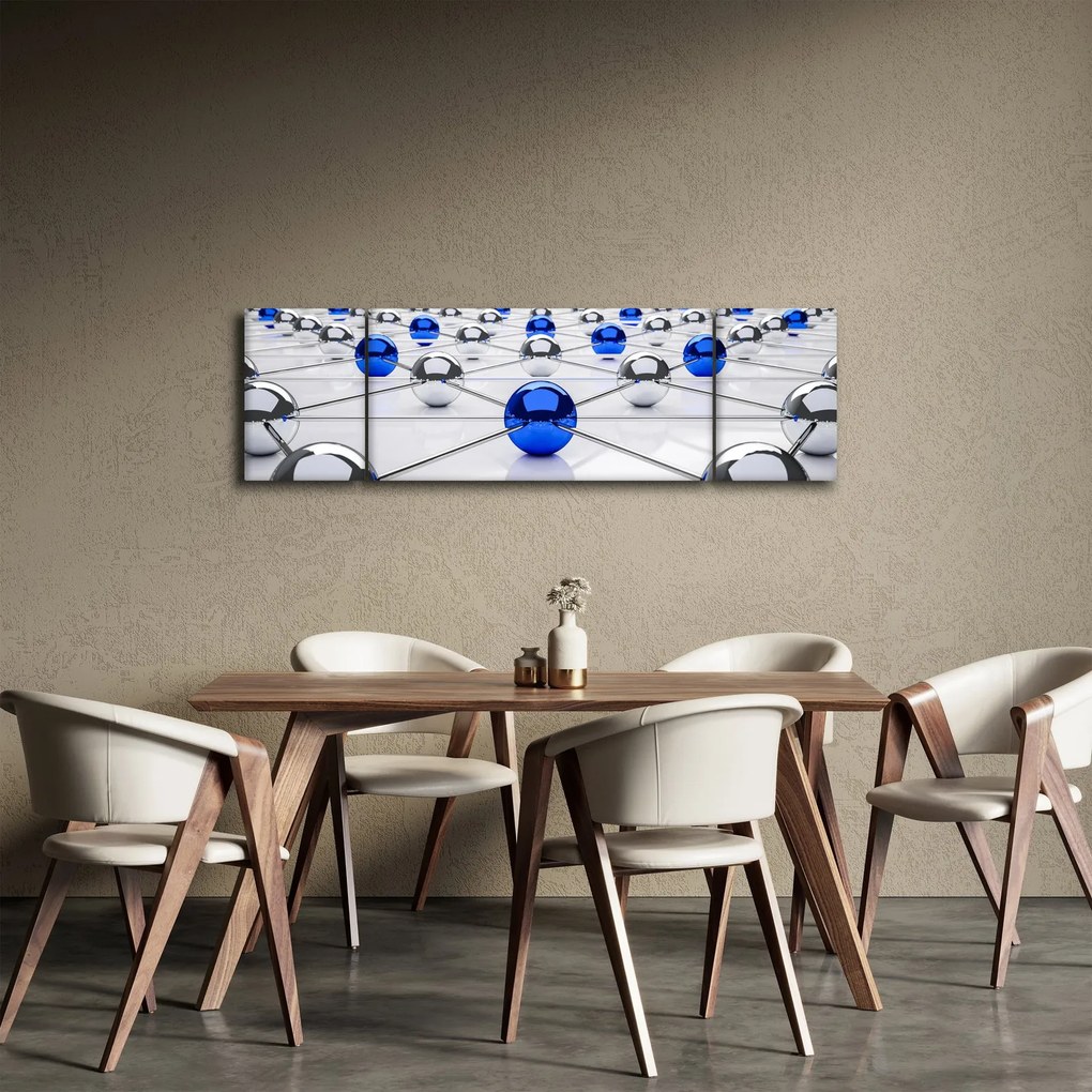 Obraz połączonych kul (170x50 cm)