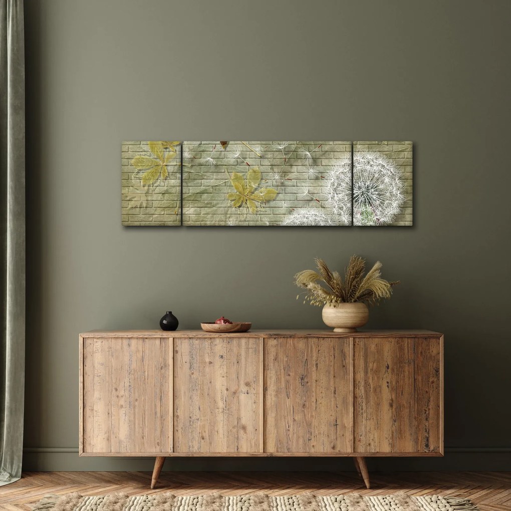 Obraz - Dmuchawce unoszone wiatrem (170x50 cm)