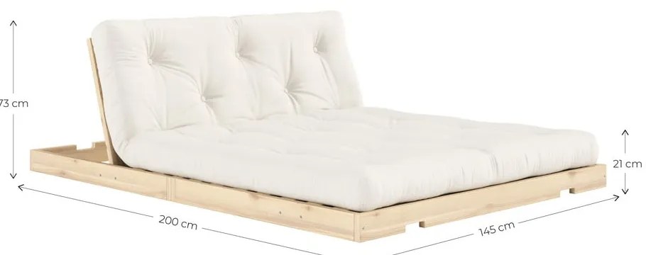 Szara rozkładana sofa 145 cm Flip – Karup Design