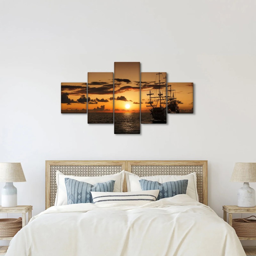 Obraz - Statek piracki (125x70 cm)