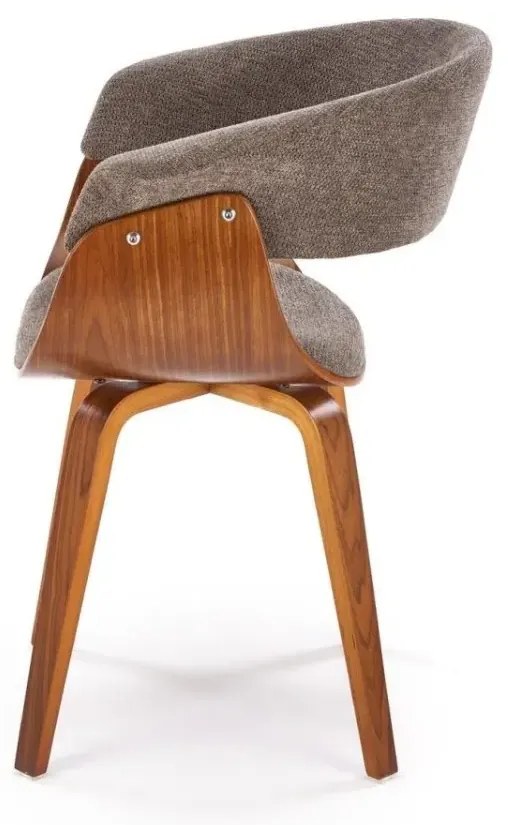 Krzesło K545 szare/orzech HALMAR