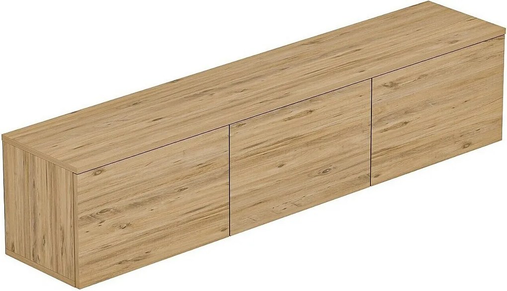 Stojak pod TV – 160 cm x 35 cm x 32 cm – Sosna atlantycka – Płyta wiórowa pokryta melaminą