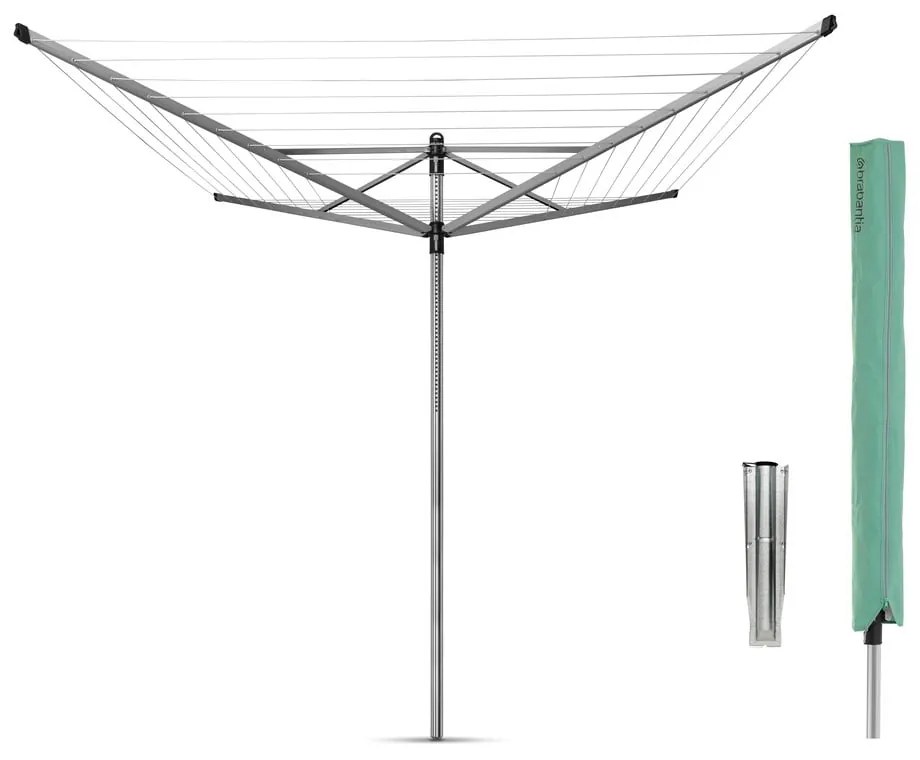 Ogrodowa suszarka na pranie w kolorze srebra 60 m Lift-O-Matic – Brabantia