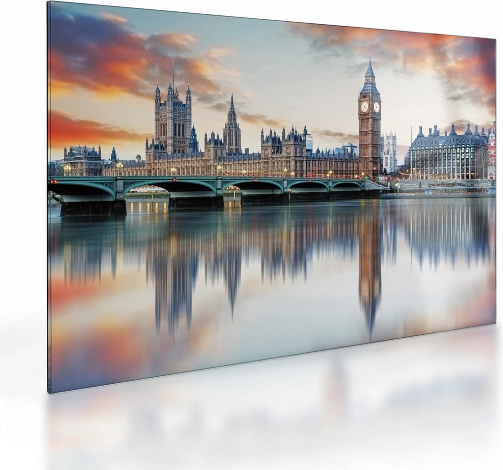 Obraz na szkle - Houses of Parliament w Londynie (70x50 cm)