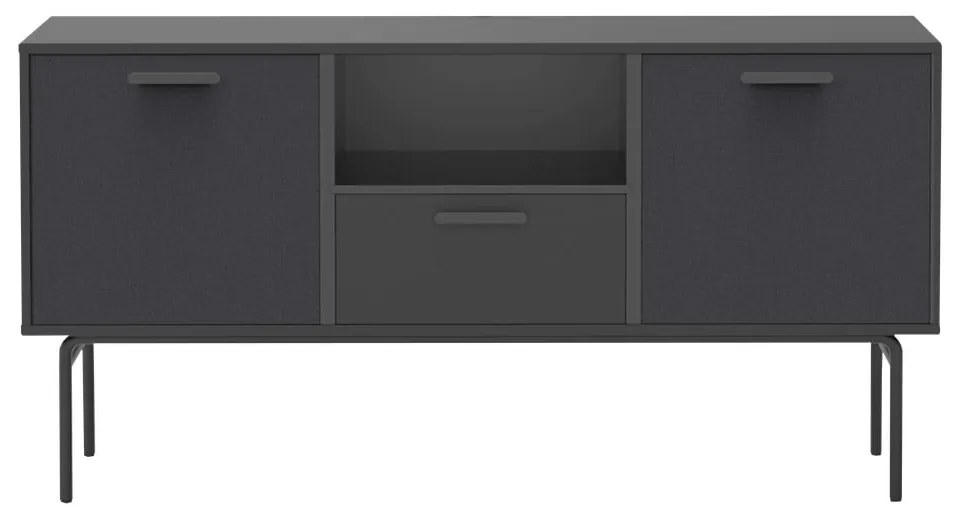 Czarna komoda pod TV Keep by Hammel
