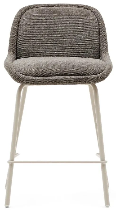 Szarobeżowy hoker (wysokość siedziska 65 cm) Aimin – Kave Home