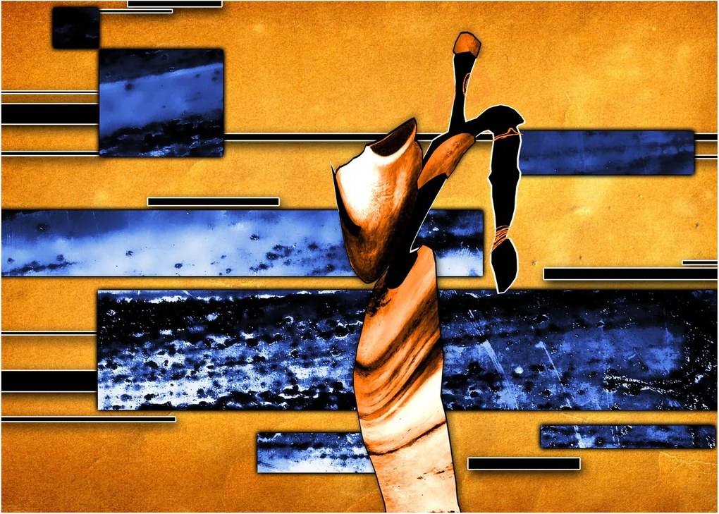 Obraz obrazu abstrakcyjnego (70x50 cm)