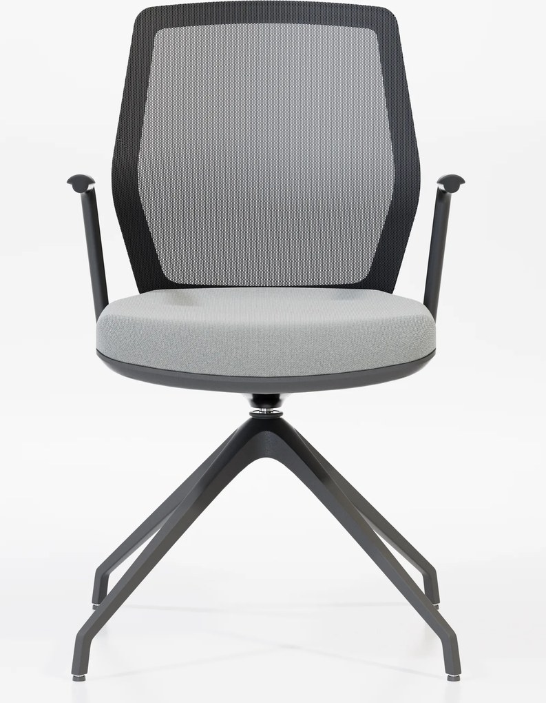 Krzesło do sali konferencyjnej z siatkowym oparciem Start Net S60