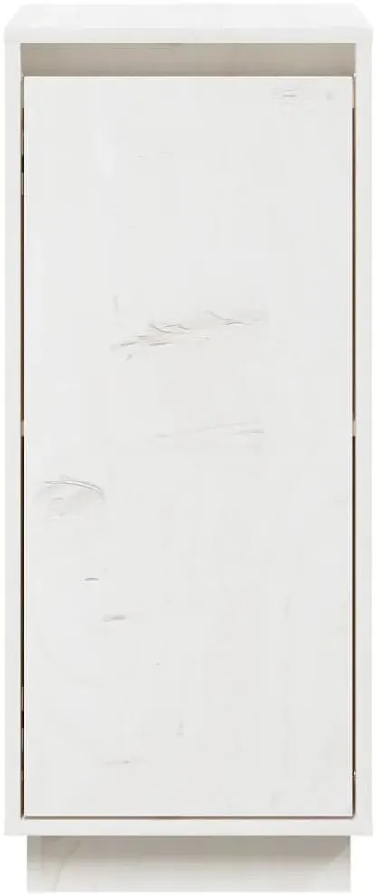 Biała drewniana szafka z półką H1-D67