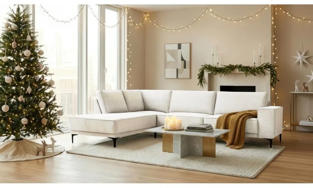 Kremowy narożnik (lewostronny) Copenhagen – Scandic