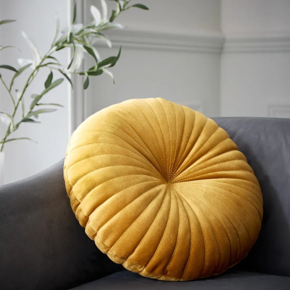 Aksamitna poduszka dekoracyjna ø 40 cm Round Soft Touch – Catherine Lansfield