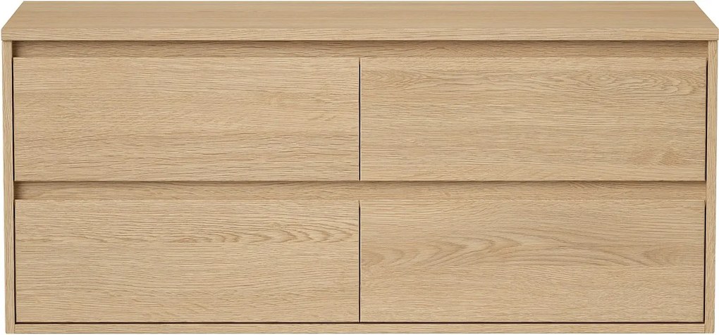 Szafka podumywalkowa wisząca z płytą - Fornir Dąb - 120 cm - MILIPAM