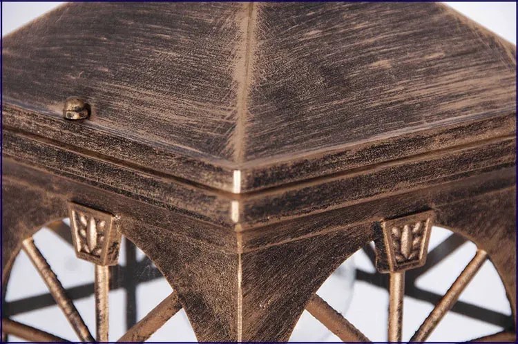 Czarno-złota lampa wisząca ogrodowa - S518-Boriko